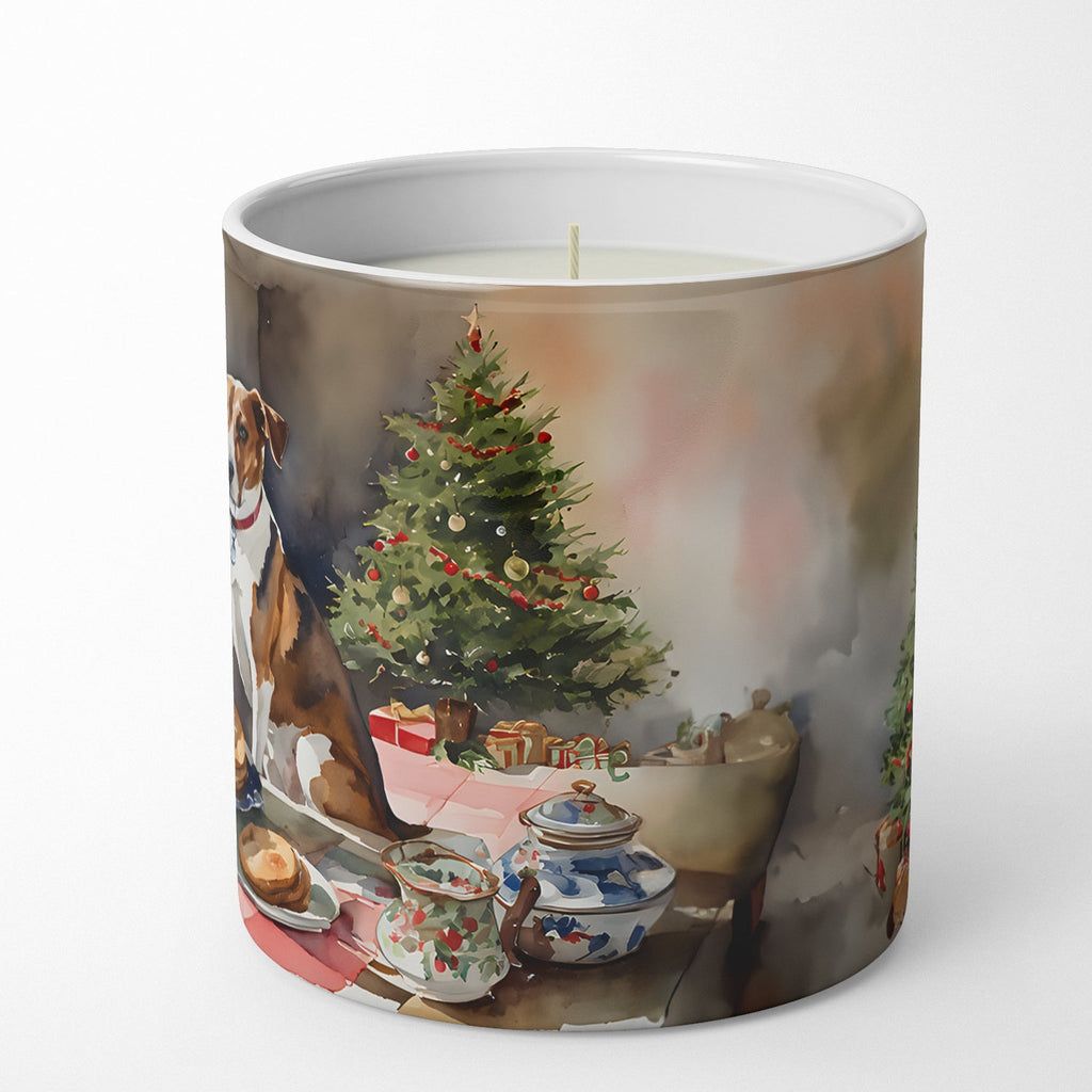 English Foxhound Christmas Cookies Decorative Soy Candle Nature Soy Wax Essential Oil Home Decor Ideal for Bedroom Kitchen Bath Office Gift, 10 oz