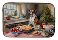 English Foxhound Christmas Cookies Dish Drying Mat Absorbent Dish Drying Mat Pad for Kitchen Counter Dish Drainer Mat for Countertop, 14 x 21", Multicolor