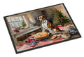 English Foxhound Christmas Cookies Doormat Indoor Outdoor 24H X 36W Front Door Mat Rugs for Entryway, Non Slip Washable Low Pile,