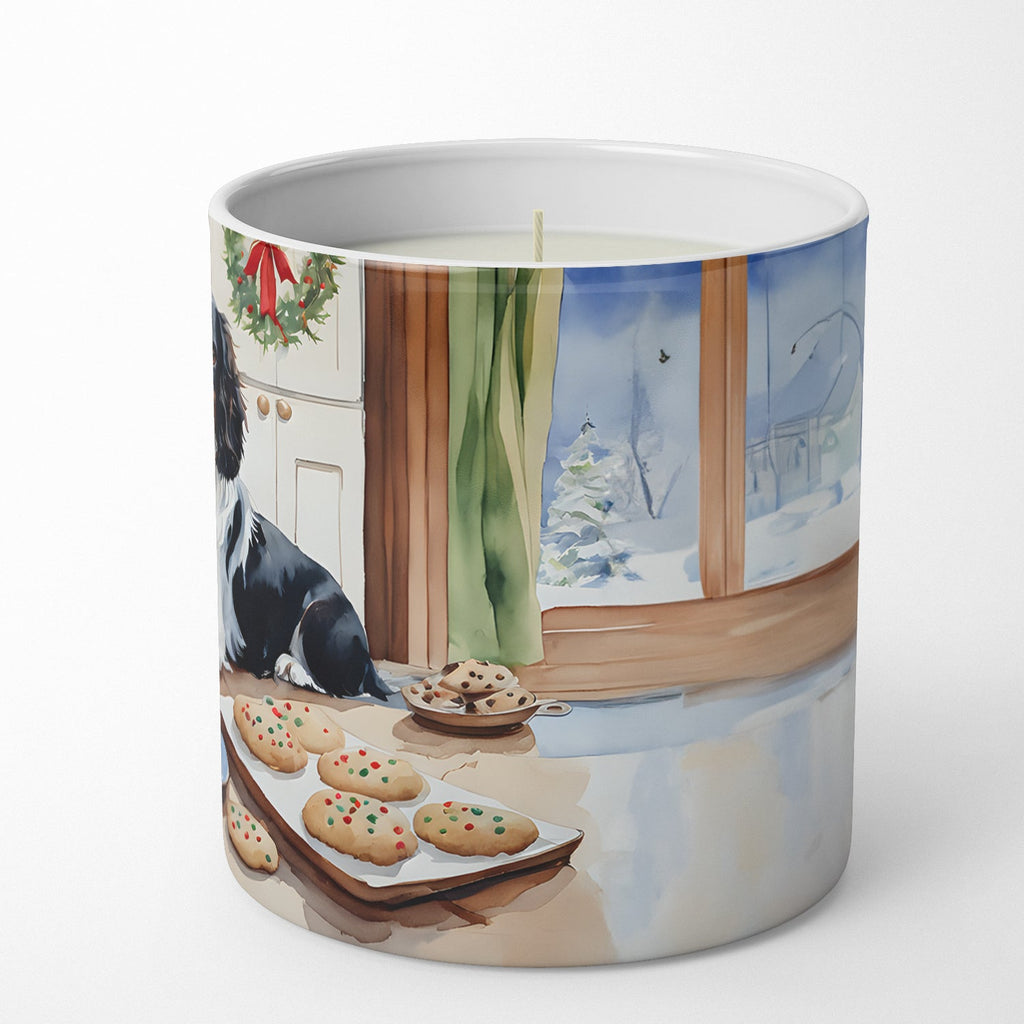 English Springer Spaniel Christmas Cookies Decorative Soy Candle Nature Soy Wax Essential Oil Home Decor Ideal for Bedroom Kitchen Bath Office Gift, 10 oz