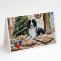 English Springer Spaniel Christmas Cookies Greeting Cards Pack of 8 Blank Cards with Envelopes Whimsical A7 Size 5x7