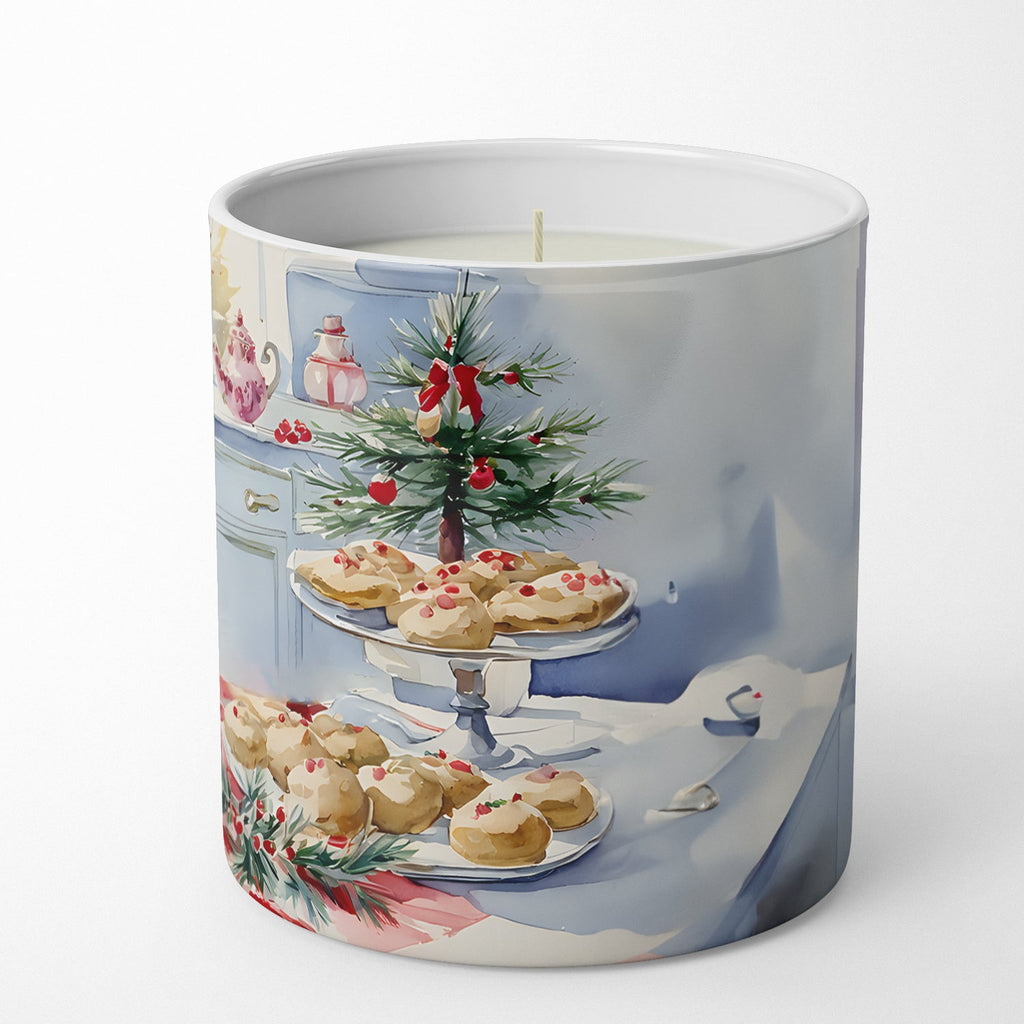 French Bulldog Christmas Cookies Decorative Soy Candle Nature Soy Wax Essential Oil Home Decor Ideal for Bedroom Kitchen Bath Office Gift, 10 oz