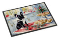 French Bulldog Christmas Cookies Doormat Indoor Outdoor 24H X 36W Front Door Mat Rugs for Entryway, Non Slip Washable Low Pile,
