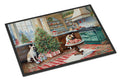French Bulldog Christmas Cookies Doormat Indoor Outdoor 18H X 27W Front Door Mat Rugs for Entryway, Non Slip Washable