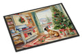 French Bulldog Christmas Cookies Doormat Indoor Outdoor 18H X 27W Front Door Mat Rugs for Entryway, Non Slip Washable