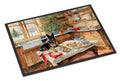 German Shepherd Christmas Cookies Doormat Indoor Outdoor 18H X 27W Front Door Mat Rugs for Entryway, Non Slip Washable