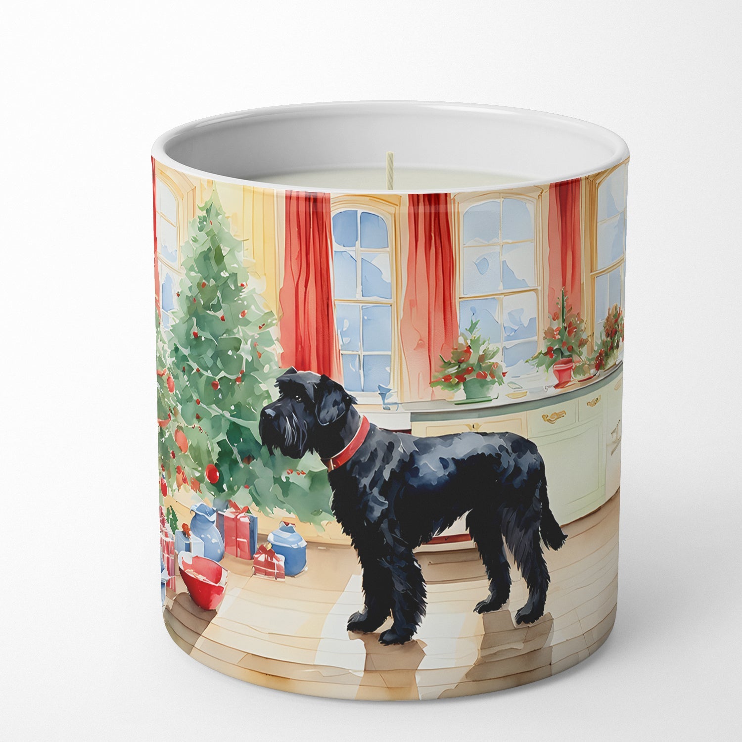 Giant Schnauzer Christmas Cookies Decorative Soy Candle Nature Soy Wax Essential Oil Home Decor Ideal for Bedroom Kitchen Bath Office Gift, 10 oz