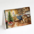 Golden Retriever Christmas Cookies Greeting Cards Pack of 8 Blank Cards with Envelopes Whimsical A7 Size 5x7