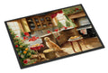 Golden Retriever Christmas Cookies Doormat Indoor Outdoor 18H X 27W Front Door Mat Rugs for Entryway, Non Slip Washable