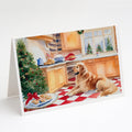 Golden Retriever Christmas Cookies Greeting Cards Pack of 8 Blank Cards with Envelopes Whimsical A7 Size 5x7