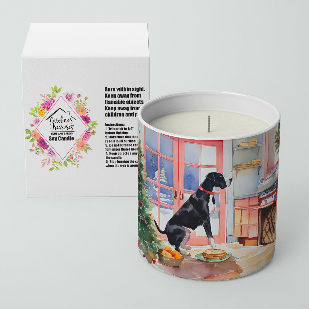 Great Dane Christmas Cookies Decorative Soy Candle Nature Soy Wax Essential Oil Home Decor Ideal for Bedroom Kitchen Bath Office Gift, 10 oz