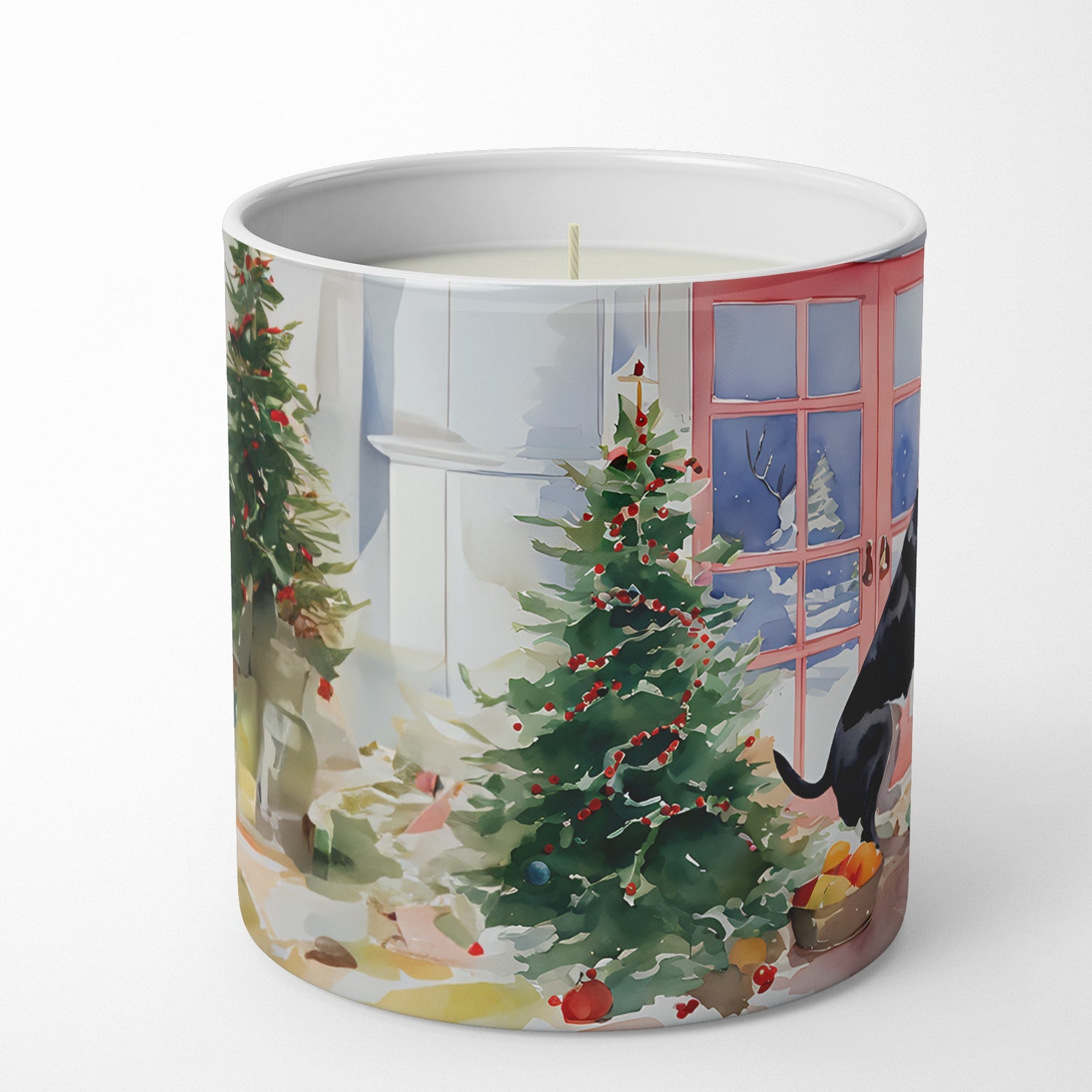 Great Dane Christmas Cookies Decorative Soy Candle Nature Soy Wax Essential Oil Home Decor Ideal for Bedroom Kitchen Bath Office Gift, 10 oz