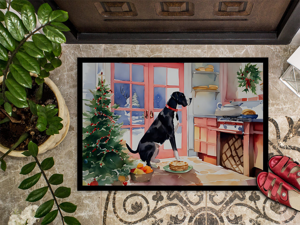 Great Dane Christmas Cookies Doormat Indoor Outdoor 24H X 36W Front Door Mat Rugs for Entryway, Non Slip Washable Low Pile,