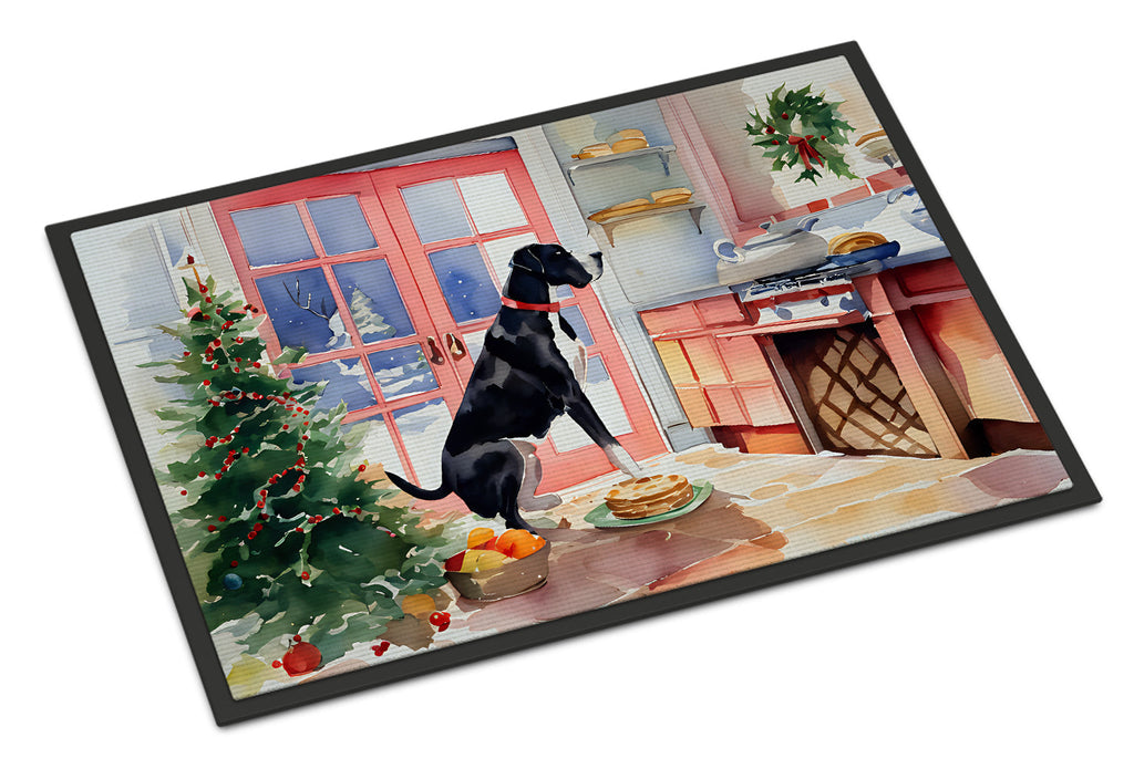 Great Dane Christmas Cookies Doormat Indoor Outdoor 18H X 27W Front Door Mat Rugs for Entryway, Non Slip Washable