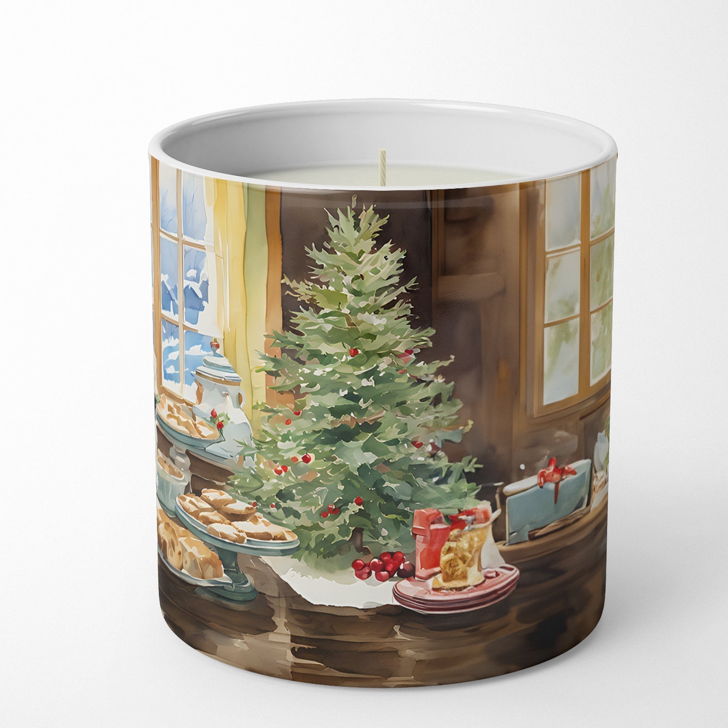 Great Pyrenees Christmas Cookies Decorative Soy Candle Nature Soy Wax Essential Oil Home Decor Ideal for Bedroom Kitchen Bath Office Gift, 10 oz