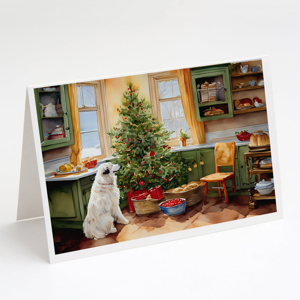 Great Pyrenees Christmas Cookies Greeting Cards Pack of 8 Blank Cards with Envelopes Whimsical A7 Size 5x7