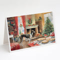 Greyhound Christmas Cookies Greeting Cards Pack of 8 Blank Cards with Envelopes Whimsical A7 Size 5x7
