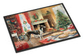 Greyhound Christmas Cookies Doormat Indoor Outdoor 18H X 27W Front Door Mat Rugs for Entryway, Non Slip Washable