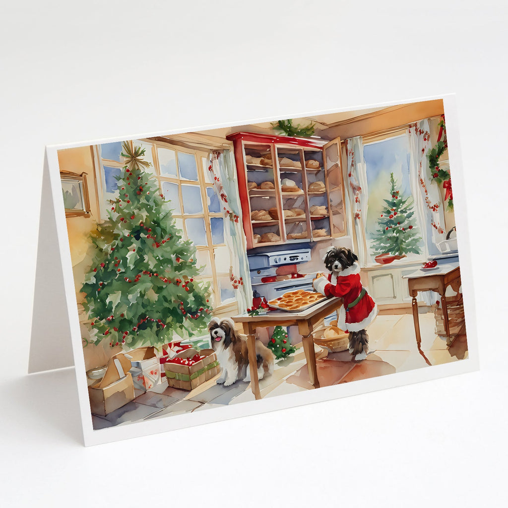 Havanese Christmas Cookies Greeting Cards Pack of 8 Blank Cards with Envelopes Whimsical A7 Size 5x7