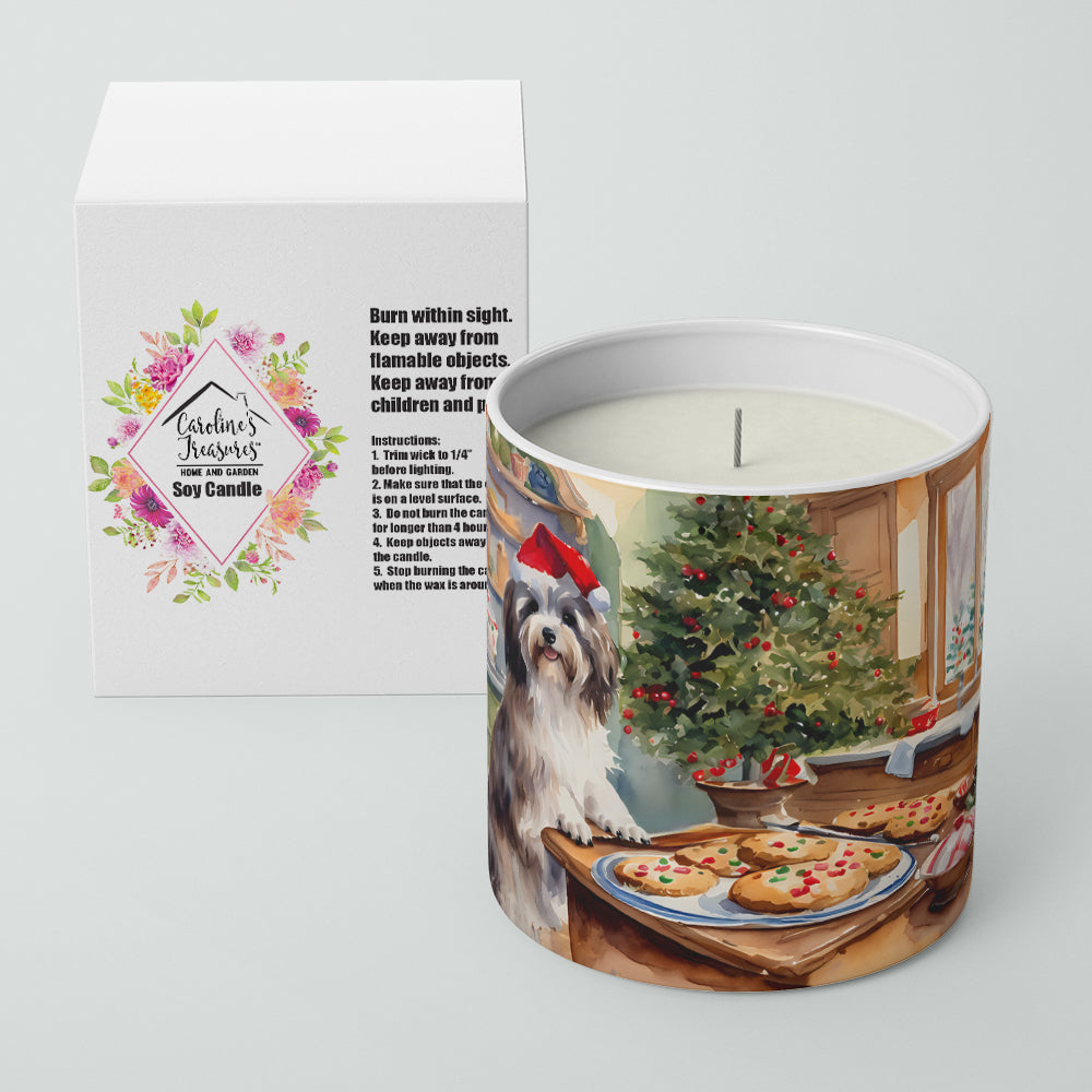Havanese Christmas Cookies Decorative Soy Candle Nature Soy Wax Essential Oil Home Decor Ideal for Bedroom Kitchen Bath Office Gift, 10 oz
