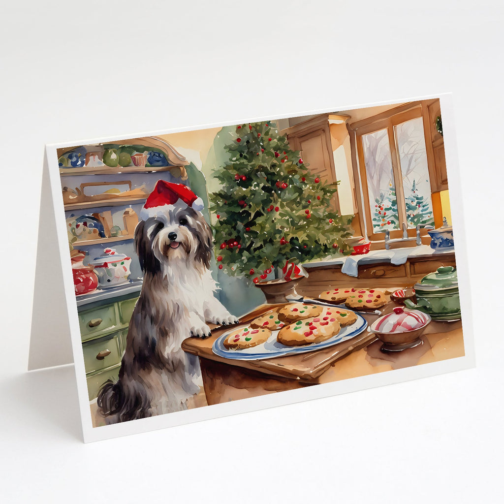 Havanese Christmas Cookies Greeting Cards Pack of 8 Blank Cards with Envelopes Whimsical A7 Size 5x7
