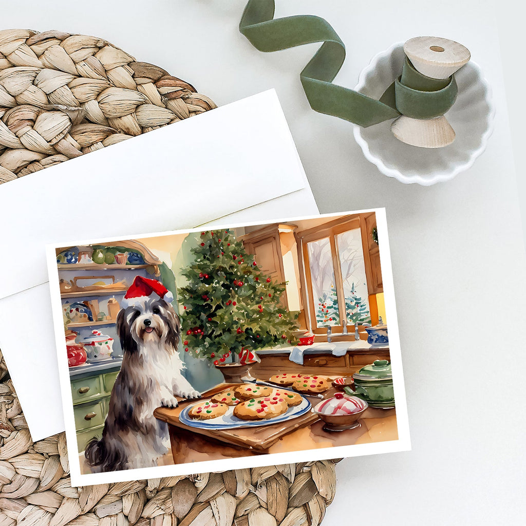Havanese Christmas Cookies Greeting Cards Pack of 8 Blank Cards with Envelopes Whimsical A7 Size 5x7