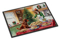 Irish Setter Christmas Cookies Doormat Indoor Outdoor 18H X 27W Front Door Mat Rugs for Entryway, Non Slip Washable