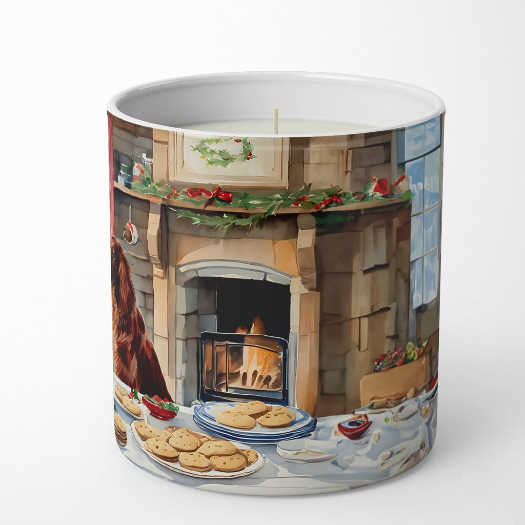 Irish Setter Christmas Cookies Decorative Soy Candle Nature Soy Wax Essential Oil Home Decor Ideal for Bedroom Kitchen Bath Office Gift, 10 oz