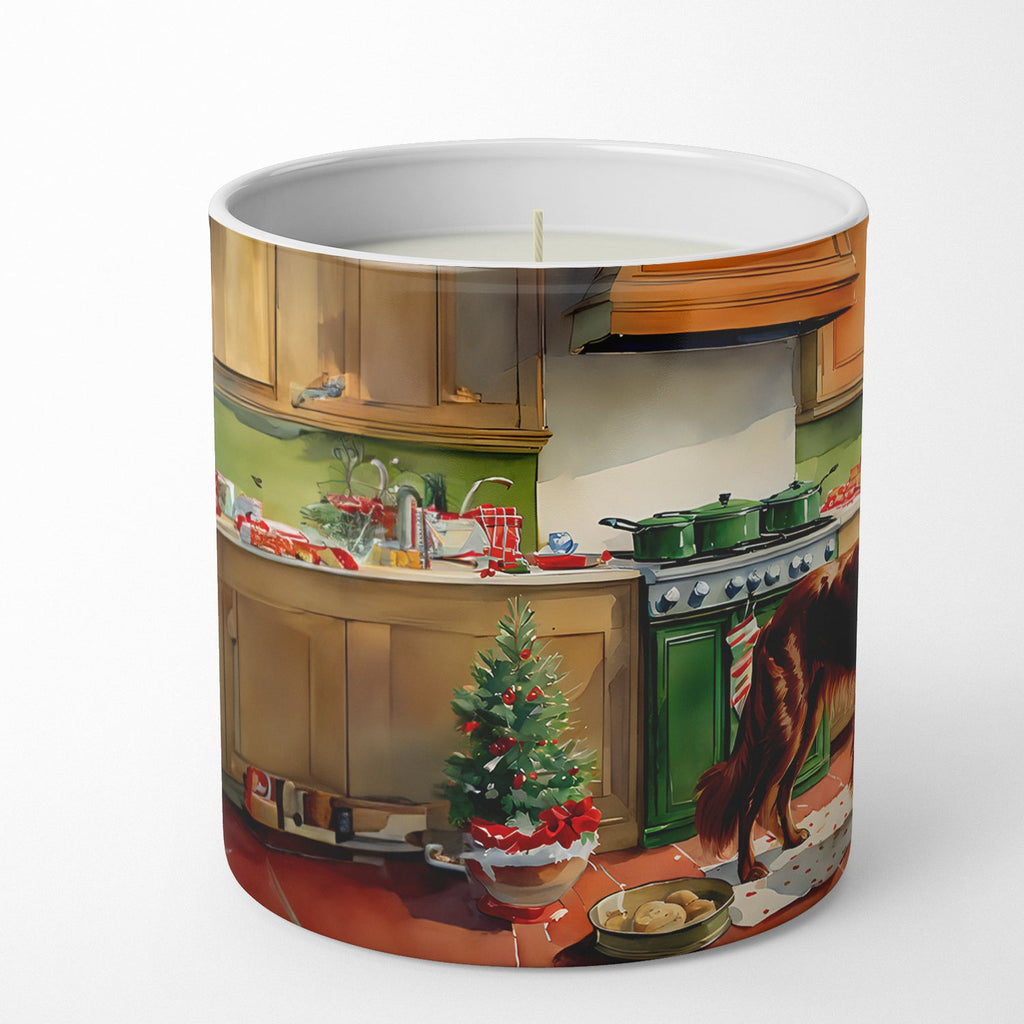 Irish Setter Christmas Cookies Decorative Soy Candle Nature Soy Wax Essential Oil Home Decor Ideal for Bedroom Kitchen Bath Office Gift, 10 oz