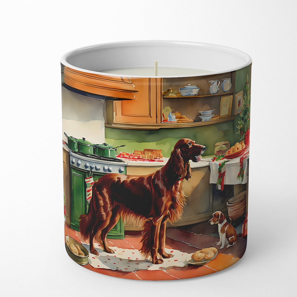 Irish Setter Christmas Cookies Decorative Soy Candle Nature Soy Wax Essential Oil Home Decor Ideal for Bedroom Kitchen Bath Office Gift, 10 oz