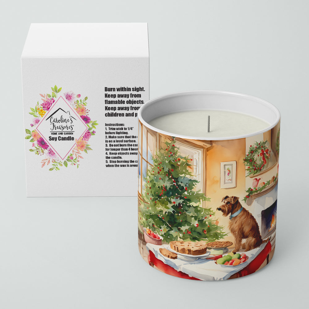 Irish Terrier Christmas Cookies Decorative Soy Candle Nature Soy Wax Essential Oil Home Decor Ideal for Bedroom Kitchen Bath Office Gift, 10 oz