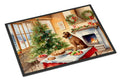 Irish Terrier Christmas Cookies Doormat Indoor Outdoor 24H X 36W Front Door Mat Rugs for Entryway, Non Slip Washable Low Pile,