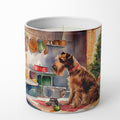 Irish Terrier Christmas Cookies Decorative Soy Candle Nature Soy Wax Essential Oil Home Decor Ideal for Bedroom Kitchen Bath Office Gift, 10 oz
