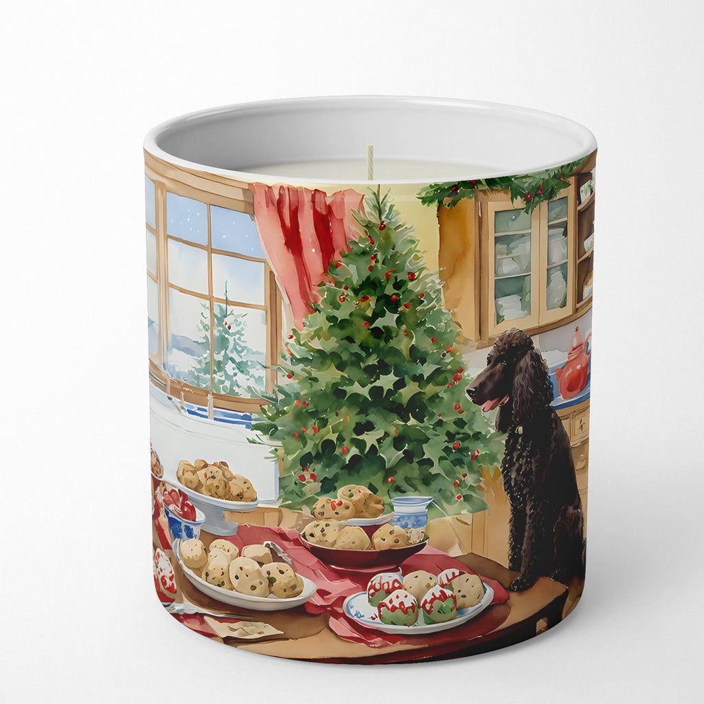 Irish Water Spaniel Christmas Cookies Decorative Soy Candle Nature Soy Wax Essential Oil Home Decor Ideal for Bedroom Kitchen Bath Office Gift, 10 oz