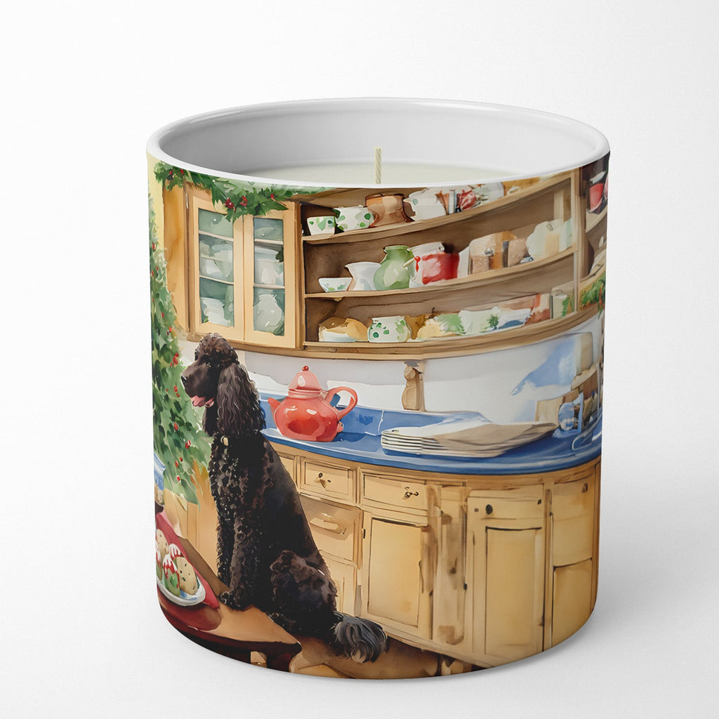 Irish Water Spaniel Christmas Cookies Decorative Soy Candle Nature Soy Wax Essential Oil Home Decor Ideal for Bedroom Kitchen Bath Office Gift, 10 oz