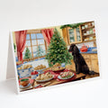 Irish Water Spaniel Christmas Cookies Greeting Cards Pack of 8 Blank Cards with Envelopes Whimsical A7 Size 5x7