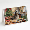 Irish Wolfhound Christmas Cookies Greeting Cards Pack of 8 Blank Cards with Envelopes Whimsical A7 Size 5x7