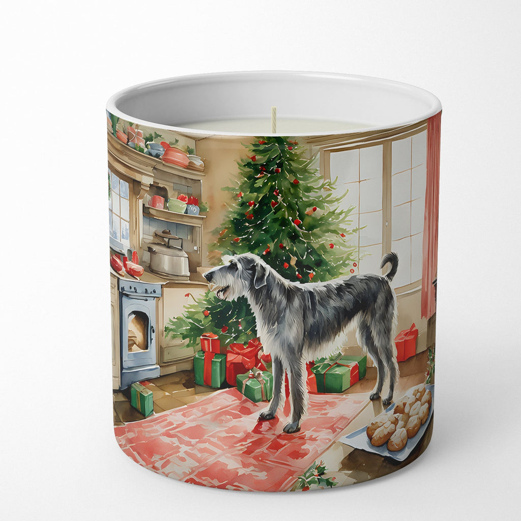 Irish Wolfhound Christmas Cookies Decorative Soy Candle Nature Soy Wax Essential Oil Home Decor Ideal for Bedroom Kitchen Bath Office Gift, 10 oz