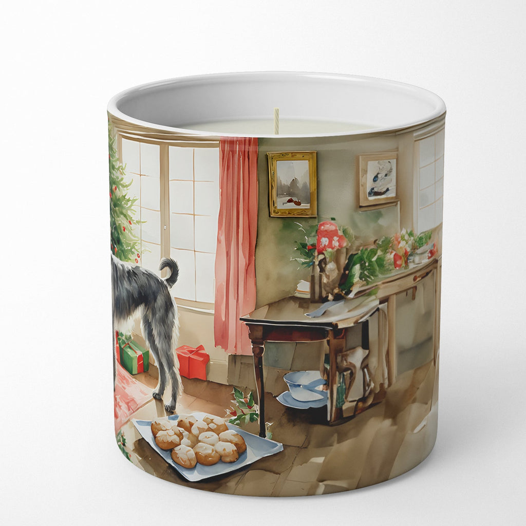 Irish Wolfhound Christmas Cookies Decorative Soy Candle Nature Soy Wax Essential Oil Home Decor Ideal for Bedroom Kitchen Bath Office Gift, 10 oz