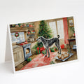 Irish Wolfhound Christmas Cookies Greeting Cards Pack of 8 Blank Cards with Envelopes Whimsical A7 Size 5x7