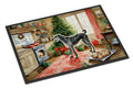 Irish Wolfhound Christmas Cookies Doormat Indoor Outdoor 18H X 27W Front Door Mat Rugs for Entryway, Non Slip Washable