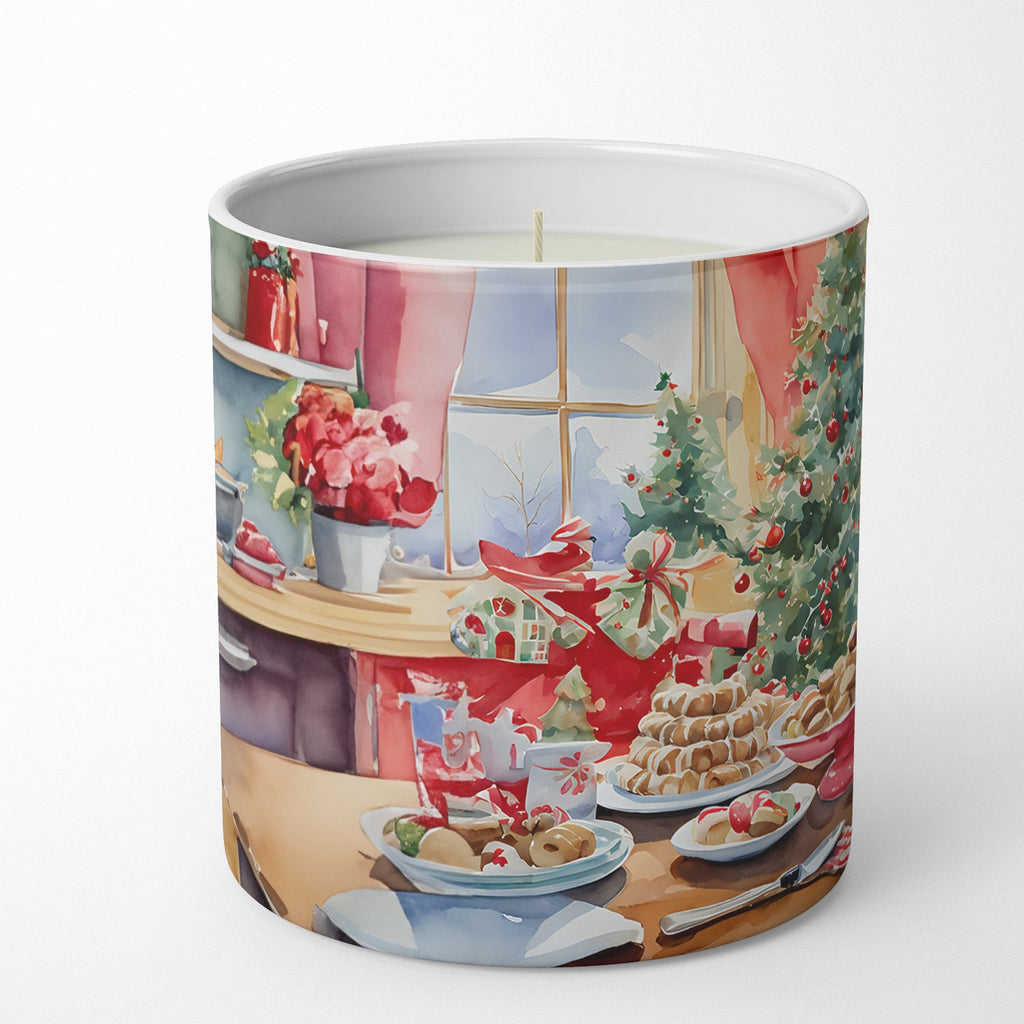 Italian Greyhound Christmas Cookies Decorative Soy Candle Nature Soy Wax Essential Oil Home Decor Ideal for Bedroom Kitchen Bath Office Gift, 10 oz