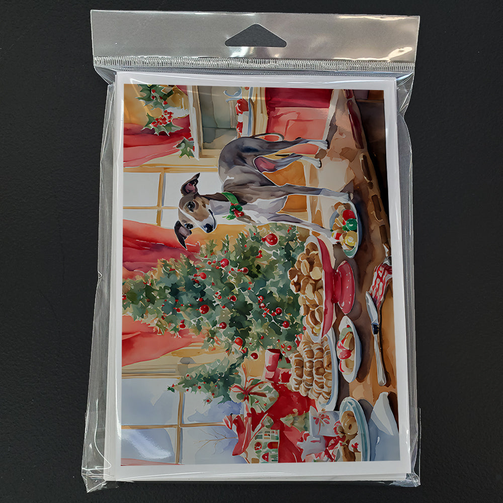 Italian Greyhound Christmas Cookies Greeting Cards Pack of 8 Blank Cards with Envelopes Whimsical A7 Size 5x7