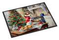 Jack Russell Terrier Christmas Cookies Doormat Indoor Outdoor 24H X 36W Front Door Mat Rugs for Entryway, Non Slip Washable Low Pile,