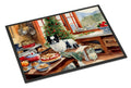 Japanese Chin Christmas Cookies Doormat Indoor Outdoor 18H X 27W Front Door Mat Rugs for Entryway, Non Slip Washable