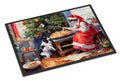 Japanese Chin Christmas Cookies Doormat Indoor Outdoor 24H X 36W Front Door Mat Rugs for Entryway, Non Slip Washable Low Pile,