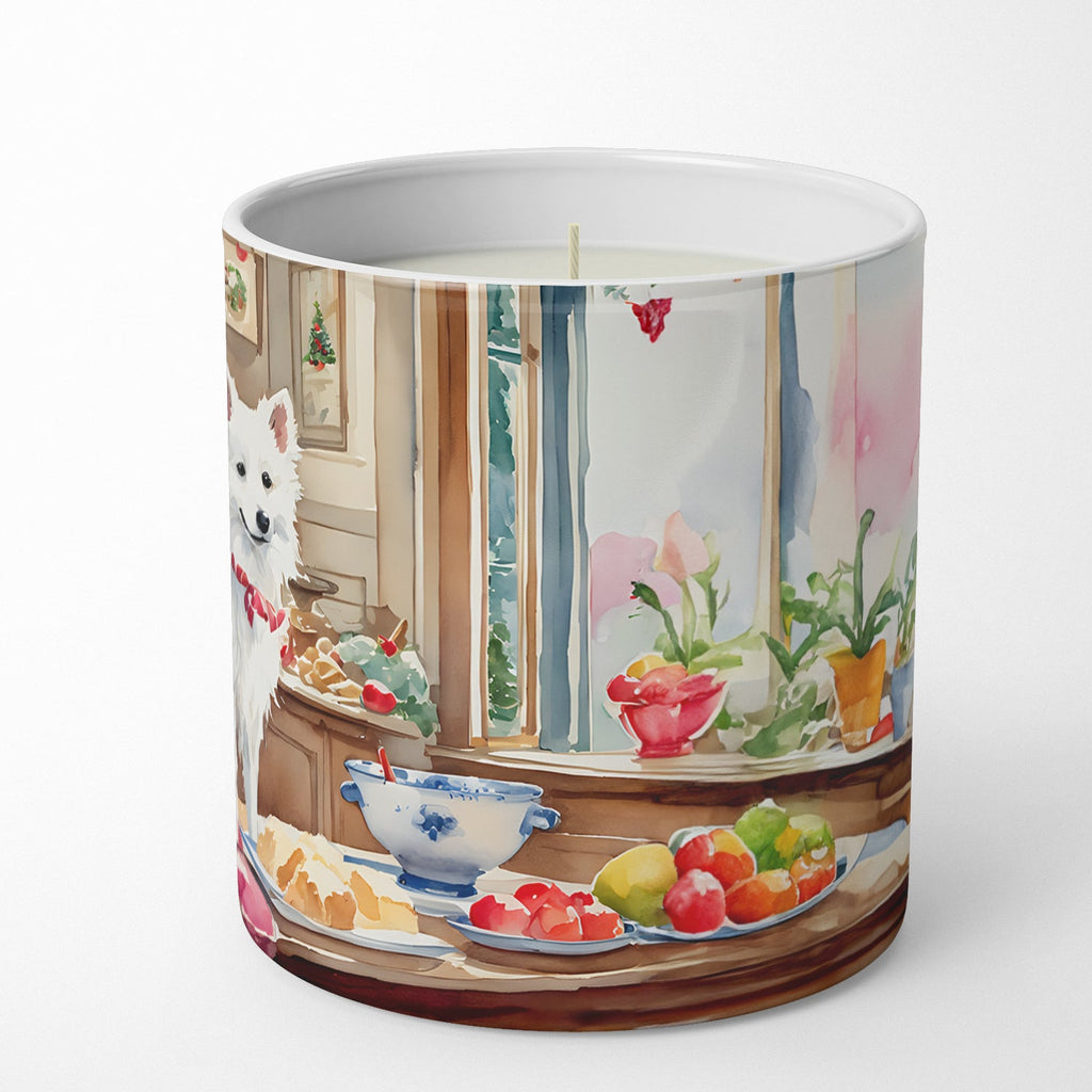 Japanese Spitz Christmas Cookies Decorative Soy Candle Nature Soy Wax Essential Oil Home Decor Ideal for Bedroom Kitchen Bath Office Gift, 10 oz