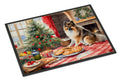 Keeshond Christmas Cookies Doormat Indoor Outdoor 24H X 36W Front Door Mat Rugs for Entryway, Non Slip Washable Low Pile,