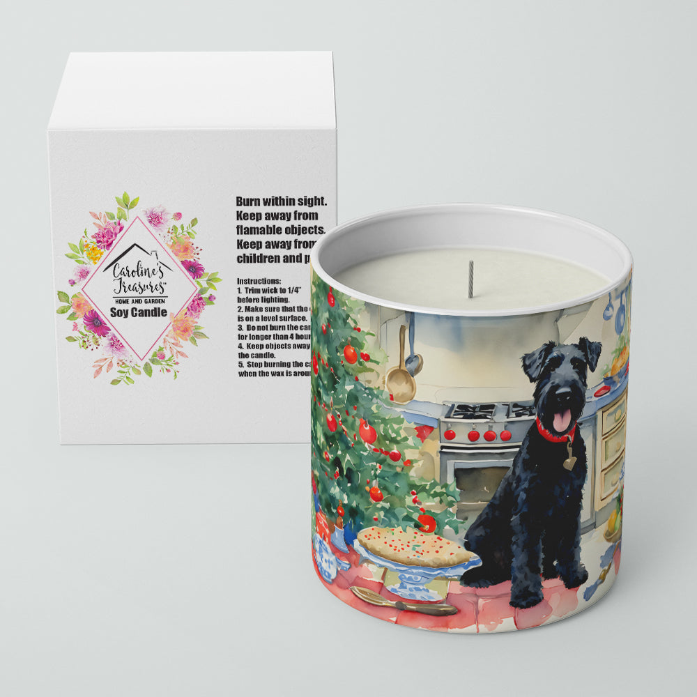 Kerry Blue Terrier Christmas Cookies Decorative Soy Candle Nature Soy Wax Essential Oil Home Decor Ideal for Bedroom Kitchen Bath Office Gift, 10 oz