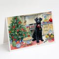 Kerry Blue Terrier Christmas Cookies Greeting Cards Pack of 8 Blank Cards with Envelopes Whimsical A7 Size 5x7